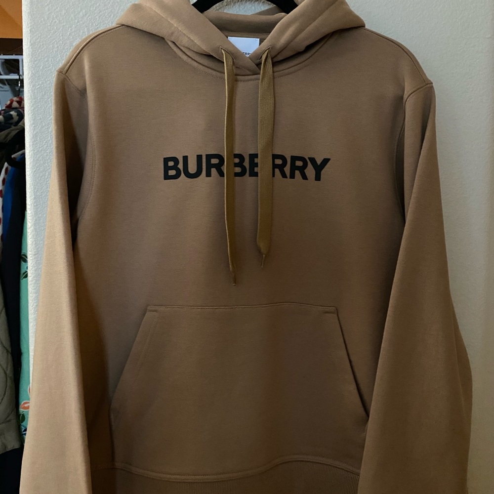 Burberry Logo Drawstring Hoodie